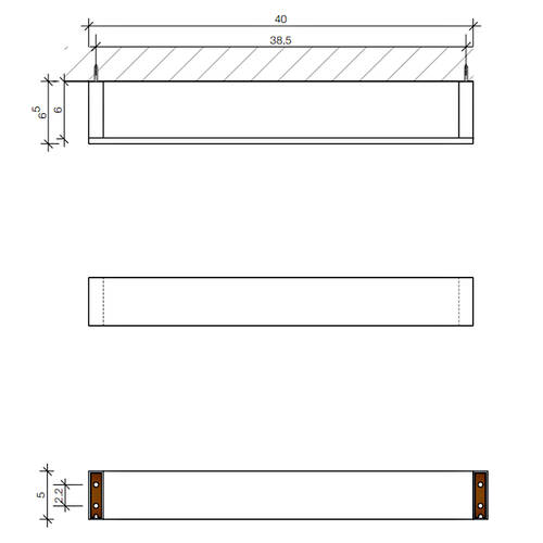 Тримач для рушників Decor Walther Brick BK HTE40 0590100 хром, фото 2