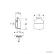 Накладка на сифон Hansgrohe Exafill 58127000 хром, фото 2