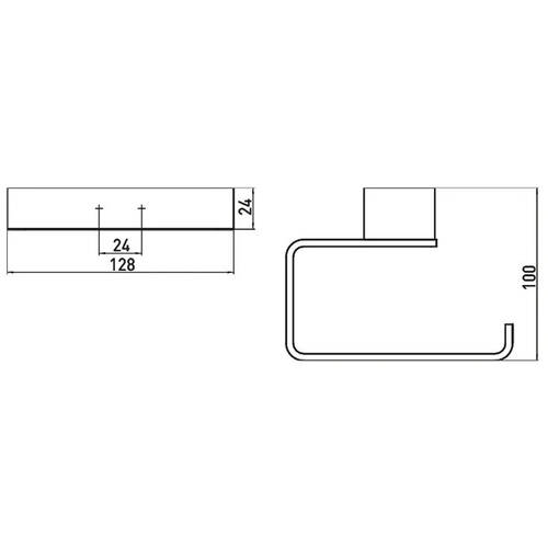 Держатель для туалетной бумаги Emco Loft 0500 133 01 черный черный матовый, фото 2