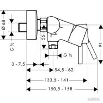 Смеситель для душа Hansgrohe Talis S2 32640000, фото №3