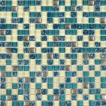 Мозаїка Grand Kerama 2083 Мікс Тіфані, бірюза, охра 30х30 см, фото №1