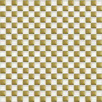 Мозаїка Grand Kerama 413 Шахматка Білий-Золото 30х30 см, фото №1
