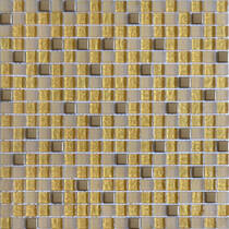 Мозаїка Grand Kerama 506 Індивідуальний Мікс Хром-Золото 30х30 см, фото №1