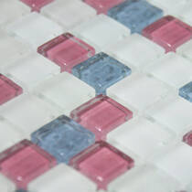 Мозаїка Grand Kerama 581 Мікс рожевий, білий, сіірий 30х30 см, фото №2