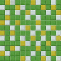 Мозаїка Grand Kerama 804 Мікс зелений, білий, жовтий 30х30 см, фото №1