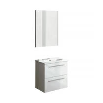 Комплект мебели Royo Street Pack 123150 тумба с раковиной подвесная белый + зеркало 50 см, фото №1