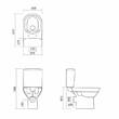 Унітаз-компакт Cersanit City Clean On 602 011 із сидінням з дюропласту Soft Close, фото 3