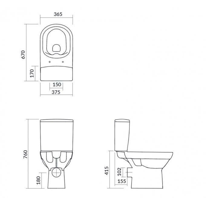K35-036 CITY 011 3/5л Компакт 602 NEW CLEAN ON + кришка дюропл. Soft Close (1 сорт)