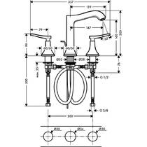 Смеситель для раковины Hansgrohe Metropol Classic 31331000 хром, фото №2