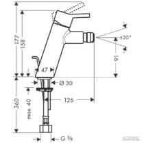 Смеситель для биде Hansgrohe Talis S2 32240000, фото №2