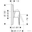 Смеситель скрытого монтажа для душа Hansgrohe Talis E2 31666000, фото 2