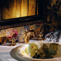 Смеситель для раковины Kludi Adlon 510434520 золото глянец, фото №3