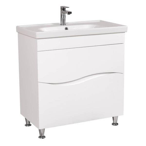 Тумба з раковиною Аква Родос Альфа 27117 Frame підлогова 80 см, фото 1