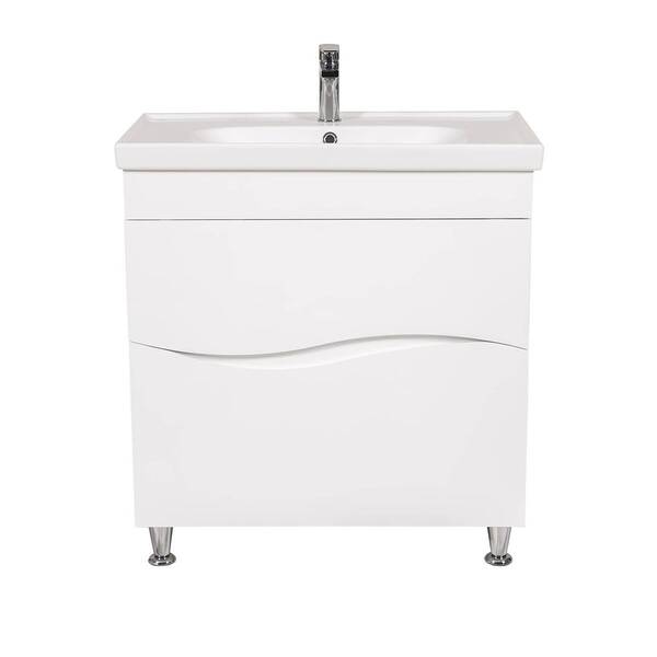 Тумба з раковиною Аква Родос Альфа 27117 Frame підлогова 80 см, фото 2