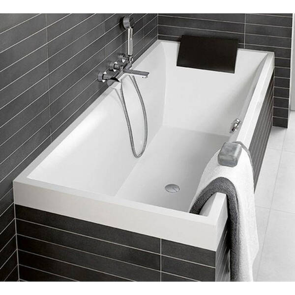 Ванна кварилова Villeroy&Boch Squaro BQ180SQR2V-01 180х80 см з ніжками, фото 2