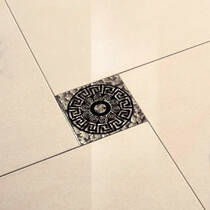 Вставка декоративная Grand Kerama Tako Лабиринт Платина Рифл. 6,6x6,6 см, фото №2