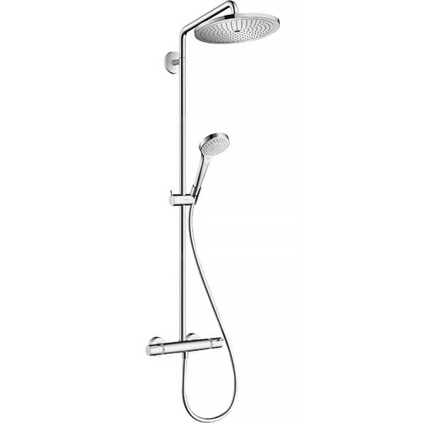 Душова система Hansgrohe Croma Select S Showerpipe 280 EcoSmart 26794000 з термостатом, хром, фото 1