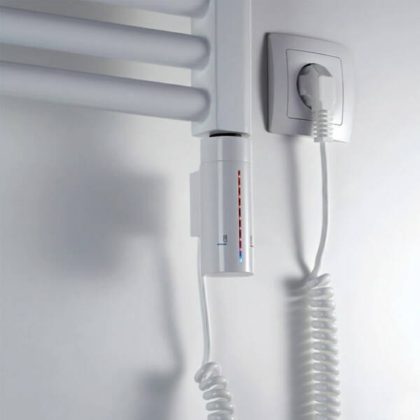 ТЭН электрический для полотенцесушителя Instal Projekt Hot2 HOTS-03C1N0 300 Вт белый со скрытым подключением, фото 1