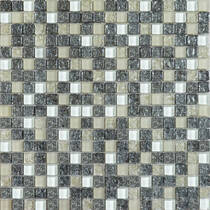 Мозаика Grand Kerama 2100 Микс платина колотая, белый, охра 30х30 см, фото №1