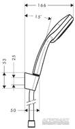 Душовий набір Hansgrohe Croma 27592000, фото 2