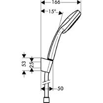 Душовий набір Hansgrohe Croma 100 Multi/Porter S 27595000 хром, фото №2