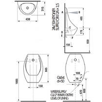 Пісуар підвісний Jika Domino Sensor H8411010004871, фото №3