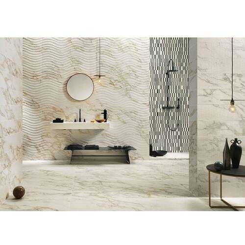 Керамограніт Italgraniti Marble Experience Mb02Bal Calacatta Gold Sq.Lapp. 60x120 см, фото 2
