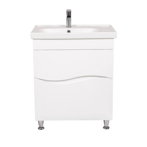 Тумба з раковиною Аква Родос Альфа 27100 Frame підлогова 70 см, фото 2