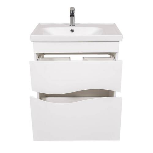 Тумба з раковиною Аква Родос Альфа 27100 Frame підлогова 70 см, фото 3