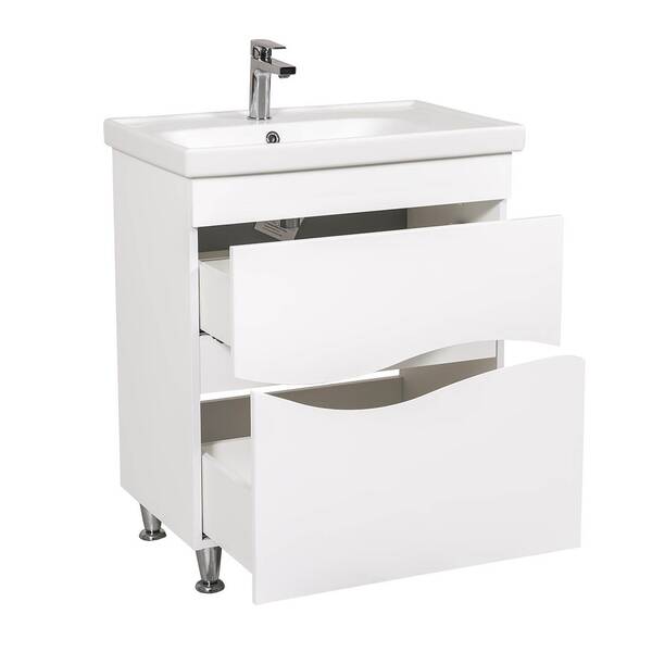 Тумба з раковиною Аква Родос Альфа 27100 Frame підлогова 70 см, фото 4