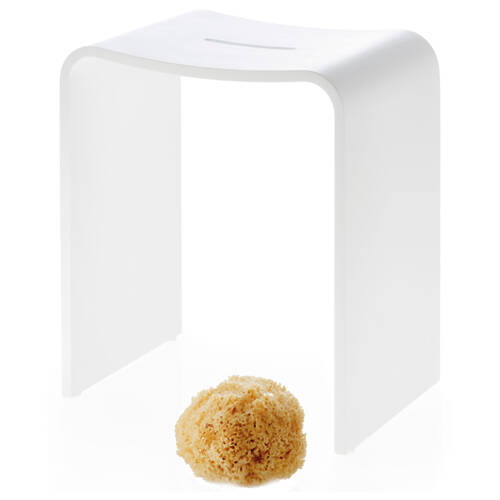 Табуретка для душевой кабины Decor Walther Stone Stool 0974750 белый матовый, фото 1