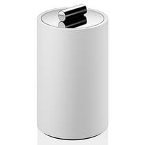 Косметична коробка Decor Walther Stone DMD M 0971354 з кришкою, білий матовий/хром, фото №1