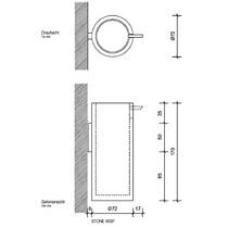 Дозатор для жидкого мыла Decor Walther Stone WSP 0972254 белый матовый/хром, фото №2