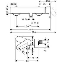 Змішувач для душу Axor Citterio M 34620000, фото №2