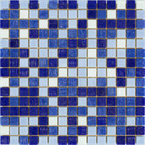 Мозаїка Stella Di Mare R-Mos Mix B11243736 Синій на папері 32,7х32,7 см, фото №1
