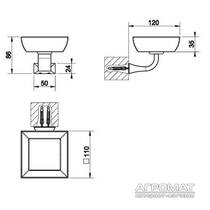 Мыльница Gessi Mimi 33202-031 с держателем, фото №2