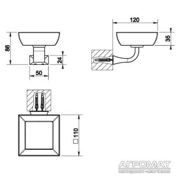 Мильниця Gessi Mimi 33202-031 з тримачем, фото 2