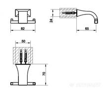 Крючок Gessi Mimi 33321-031 двойной хром, фото №2