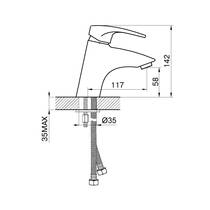 Смеситель для раковины Devit Comfort 16223123P, фото №2