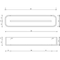 Полка из искусственного камня Decor Walther Stone DCT45 0973954 45 см белый матовый, фото №2