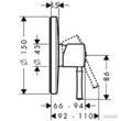 Смеситель скрытого монтажа для душа Hansgrohe Talis Classic 14165000, фото 2