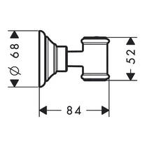 Держатель ручного душа Axor Montreux 16325820 матовый никель, фото №2