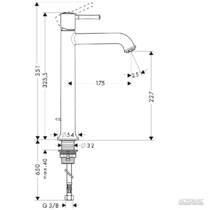 Смеситель для раковины Hansgrohe Talis Classic 14116000, фото №2