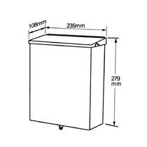 Мусорное ведро Genwec GW06 15 04 01 7 л подвесное, нержавеющая сталь матовый, фото №2