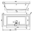 Ванна акриловая Vagnerplast Cavallo VPBA180CAV2X-01 180x80 см с ножками, фото 3