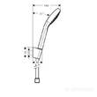 Душовий набір Hansgrohe Croma Select S 26411400 Vario/Porter'S, фото 5