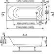 Ванна акриловая Vagnerplast Kasandra VPBA177KAS2-01 170x70 см с ножками, фото 3