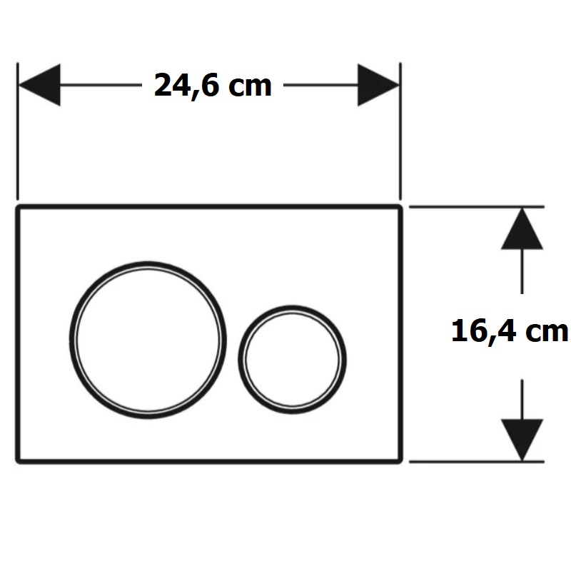 115.882.SN.1 Sigma20 round Клавіша змиву, подвійний змив, нержавіюча сталь матово/полірована/матова (1 сорт)