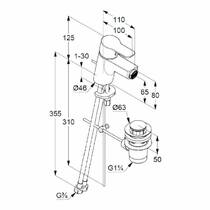 Смеситель для биде Kludi Pure&Easy 375339165, фото №2