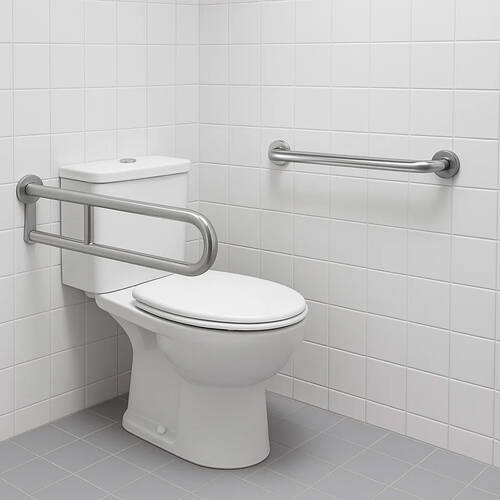 Поручень Genwec Straight Bar GW11 03 04 01 матовая нержавеющая сталь, фото 5